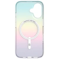 ZAGG Milan Snap Fitted Hard Shell Case with MagSafe for iPhone 16 - Iridescent