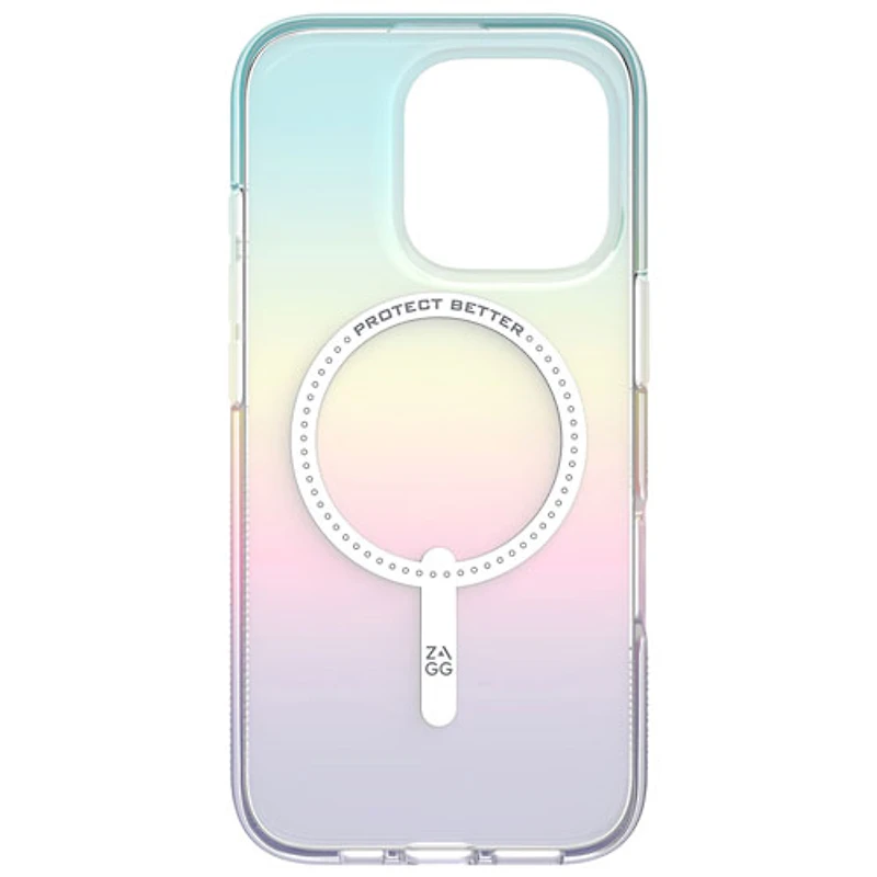 ZAGG Milan Snap Fitted Hard Shell Case with MagSafe for iPhone 16 Pro - Iridescent