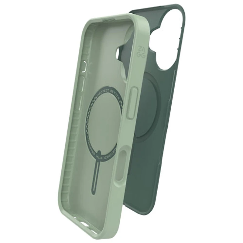 ZAGG SoHo Snap Fitted Hard Shell Case with MagSafe for iPhone 16 - Green
