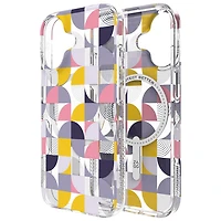 Étui rigide ajusté Milan Snap de ZAGG avec MagSafe pour iPhone 16 - Géométrique