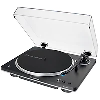 Tourne-disque à entraînement par courroie AT-LP70XBT-BS d'Audio Technica - Noir/Argenté