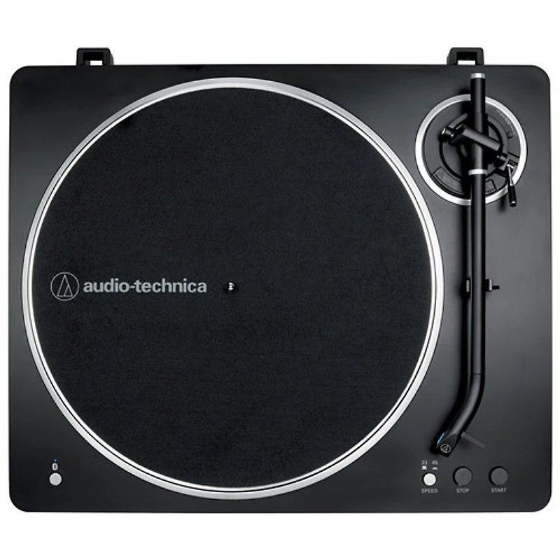 Tourne-disque à entraînement par courroie AT-LP70XBT-BS d'Audio Technica - Noir/Argenté