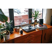 Tourne-disque à entraînement par courroie AT-LP70XBT-BS d'Audio Technica - Noir/Argenté