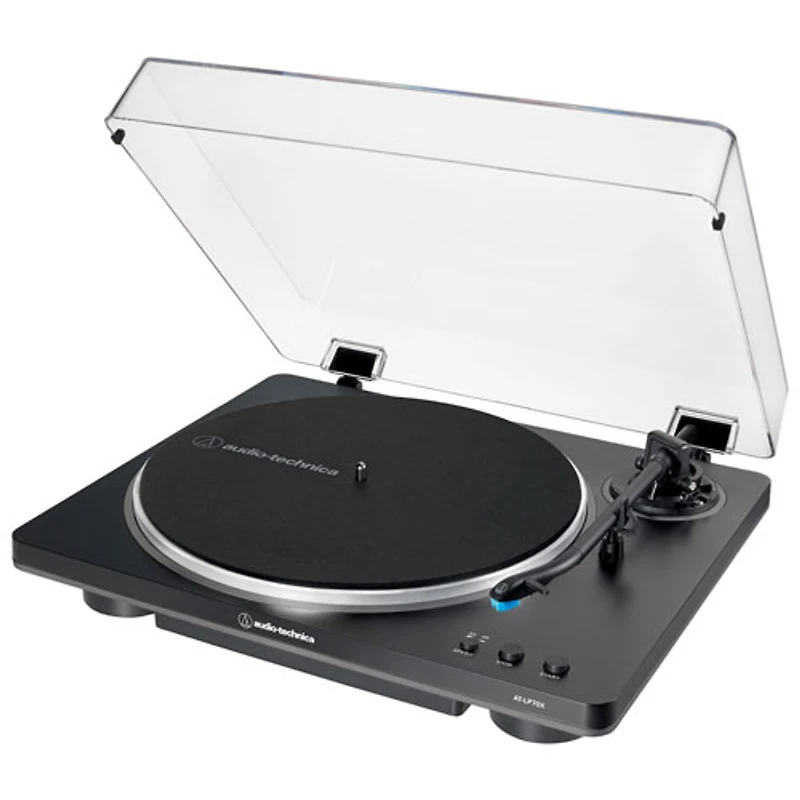 Tourne-disque à entraînement par courroie AT-LP70X-BG d'Audio Technica - Noir/Gris