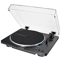Tourne-disque à entraînement par courroie AT-LP70X-BG d'Audio Technica - Noir/Gris