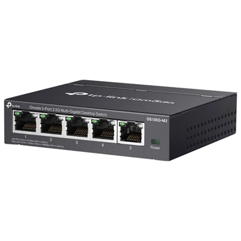 Commutateur de bureau non géré multigigabit 2,5 Gb à 5 ports Omada de TP-Link (DS105G-M2)