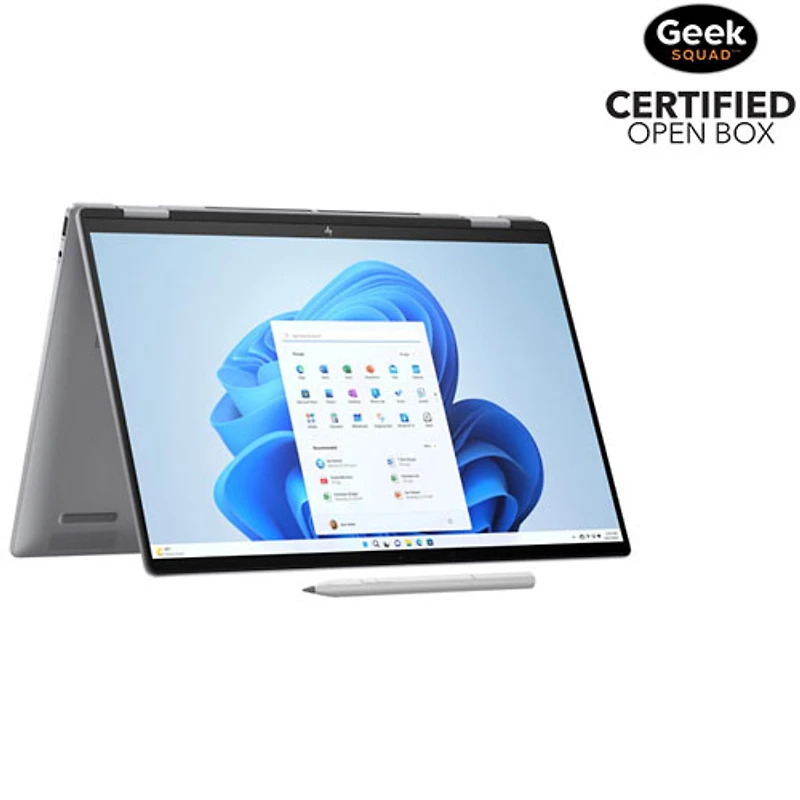Boîte ouverte - Portable 2-en-1 à écran tactile 16 po Envy x360 de HP - Argenté météorite (Ryzen 7 8840HS d'AMD/SSD 1 To/RAM 16 Go)