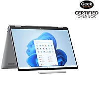Boîte ouverte - Portable 2-en-1 à écran tactile 16 po Envy x360 de HP - Argenté météorite (Ryzen 7 8840HS d'AMD/SSD 1 To/RAM 16 Go)