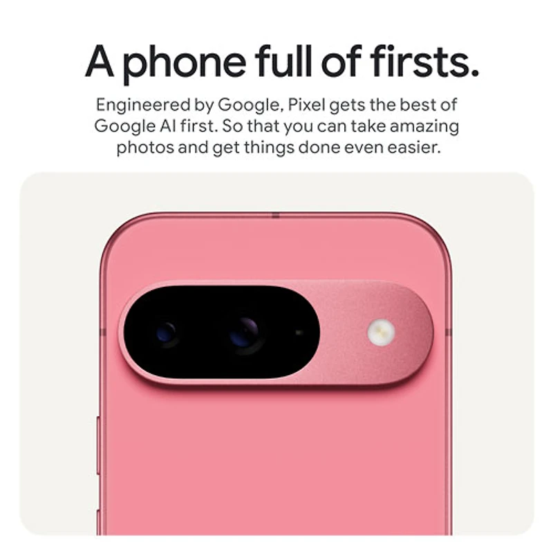Pixel 9 de 128 Go de Google avec Fido - Thé des bois - Financement mensuel