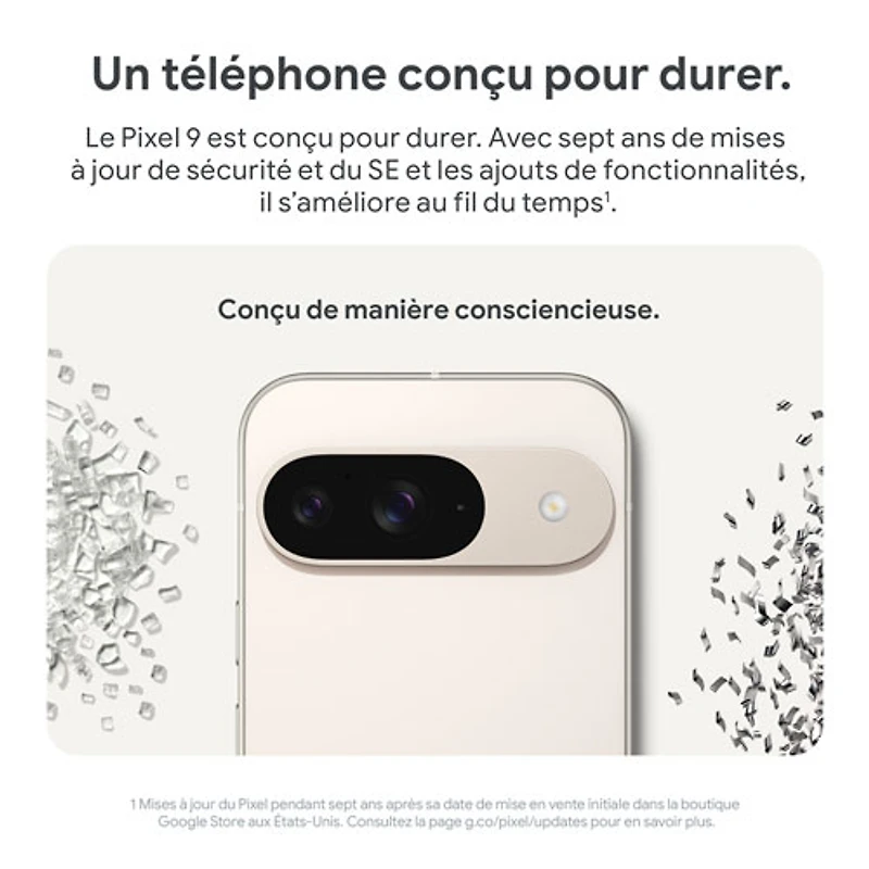 Pixel 9 de 128 Go de Google avec Fido - Thé des bois - Financement mensuel