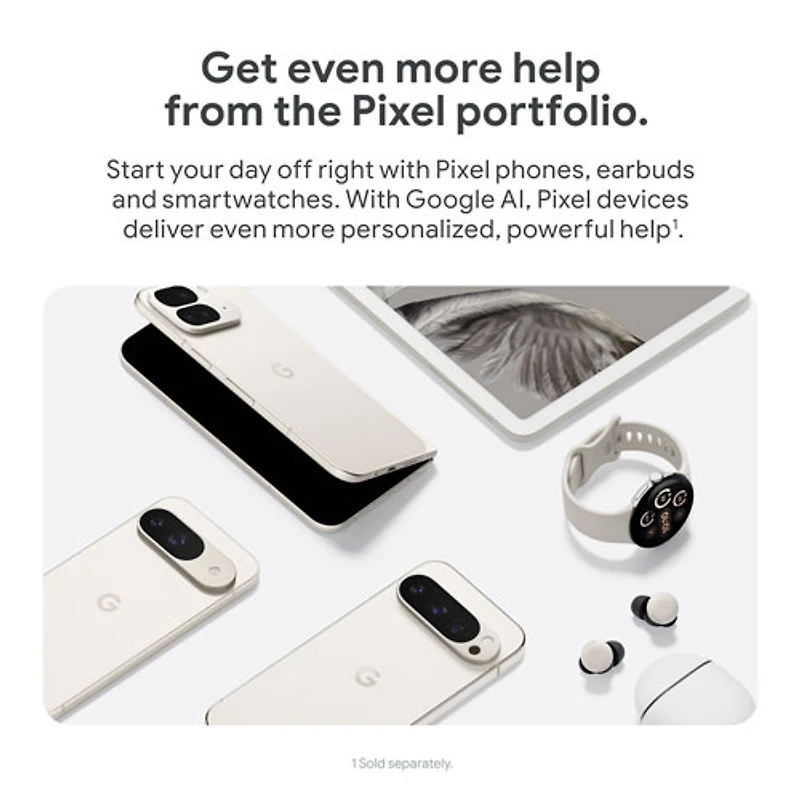 Pixel 9 de 128 Go de Google avec Fido - Thé des bois - Financement mensuel