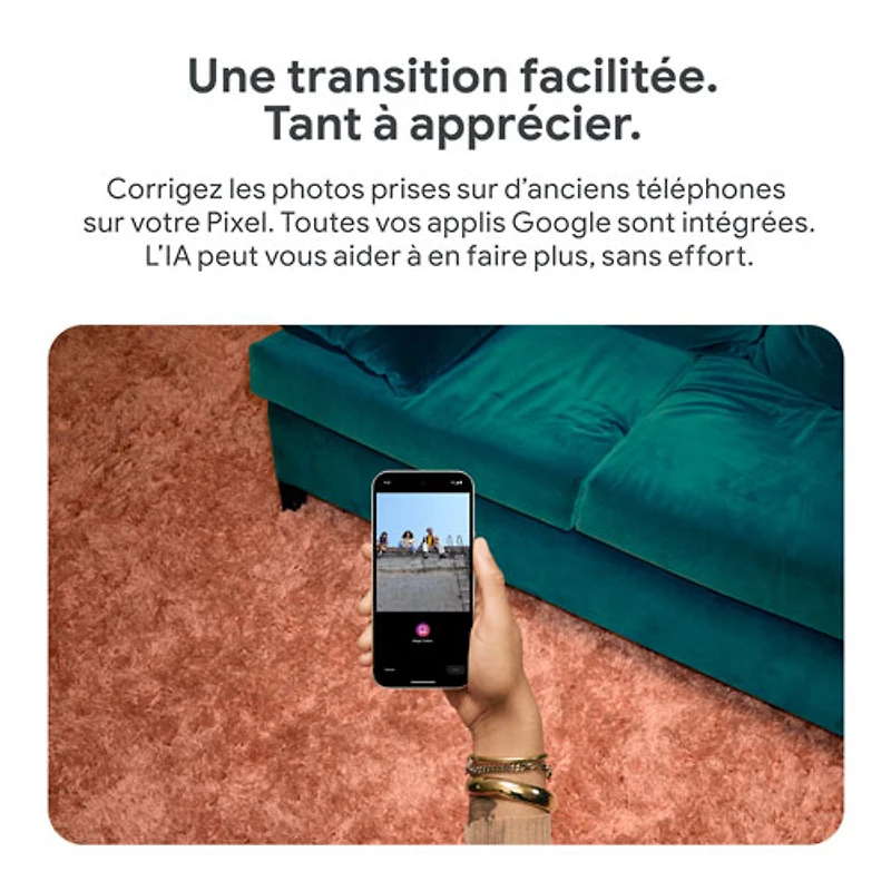 Pixel 9 de 128 Go de Google avec Fido - Thé des bois - Financement mensuel