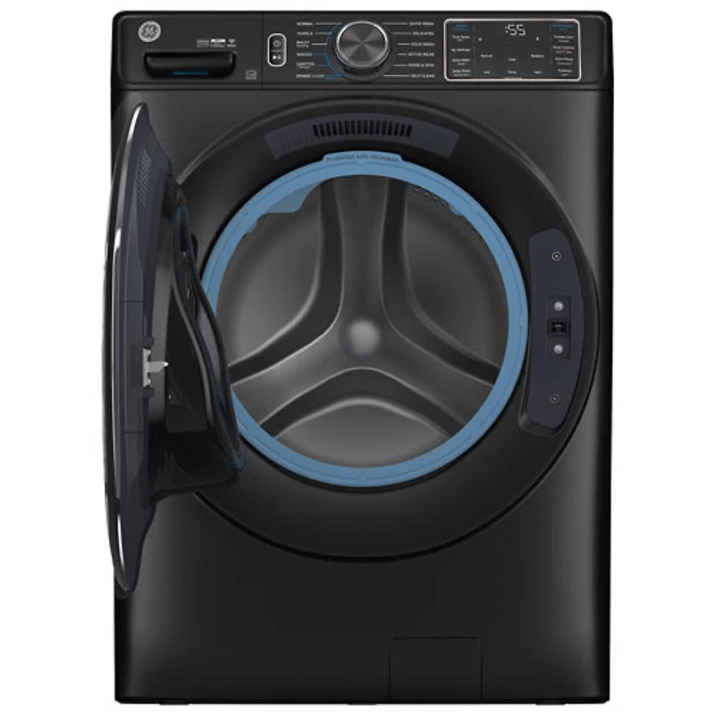 Laveuse à vapeur à chargement frontal de 5,8 pi³ de GE (GFW655SPVDS) - Carbone graphite
