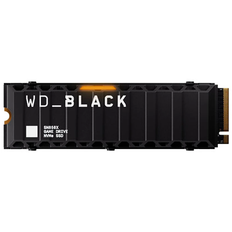 Disque SSD interne NVMe PCI-e 8 To WD_BLACK SN850X avec dissipateur thermique (WDBB9H0080BNC-WRSN)
