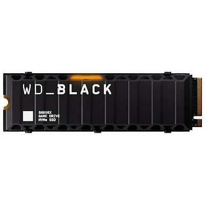 Disque SSD interne NVMe PCI-e 8 To WD_BLACK SN850X avec dissipateur thermique (WDBB9H0080BNC-WRSN)