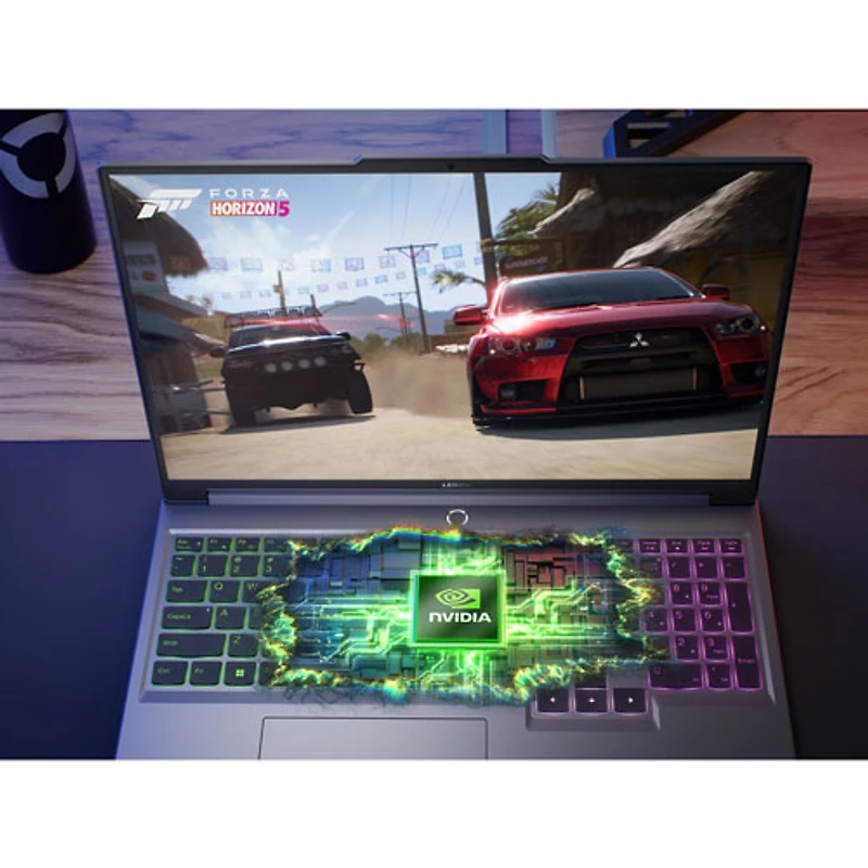 Portable de jeu de 16 po Legion 5i de Lenovo - Gris luna (Core i7-14650HX d'Intel/RAM 16 Go/SSD 512 Go/GeForce RTX 4060)
