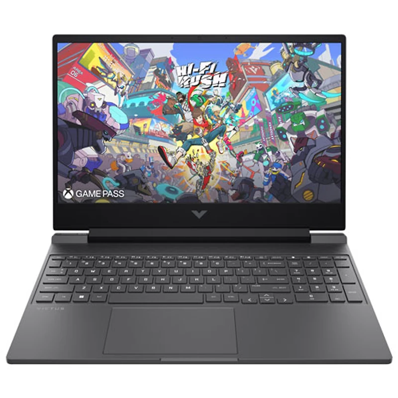 Portable de jeu de 15,6 po Victus de HP - Argenté mica (Ryzen 5 8645HS d'AMD/RAM 8 Go/SSD 512 Go/GeForce RTX 2050)