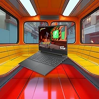 Portable de jeu de 15,6 po Victus de HP - Argenté mica (Ryzen 5 8645HS d'AMD/RAM 8 Go/SSD 512 Go/GeForce RTX 2050)