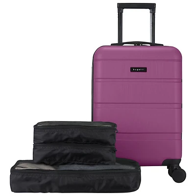 Bagage de cabine rigide 21,65 po Barcelona de Bugatti avec 3 cubes de rangement - Violet - Exclusivité de Best Buy