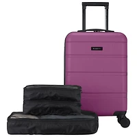 Bagage de cabine rigide 21,65 po Barcelona de Bugatti avec 3 cubes de rangement - Violet - Exclusivité de Best Buy