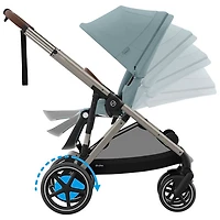 Poussette électrique convertible e-Gazelle S de Cybex - Bleu tempête