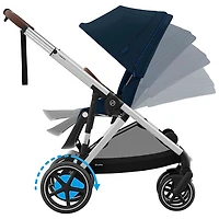 Poussette électrique convertible e-Gazelle S de Cybex - Bleu océan