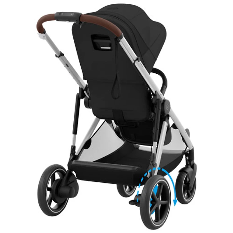 Cybex e-Gazelle S Electric Convertible Stroller - Moon Black