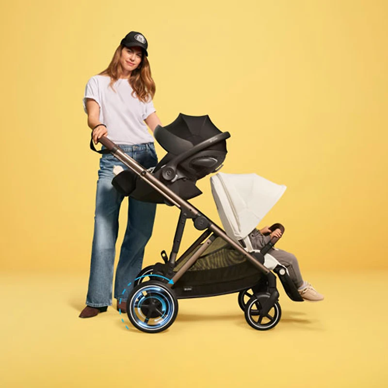 Cybex e-Gazelle S Electric Convertible Stroller - Moon Black