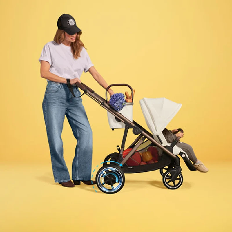 Cybex e-Gazelle S Electric Convertible Stroller - Moon Black