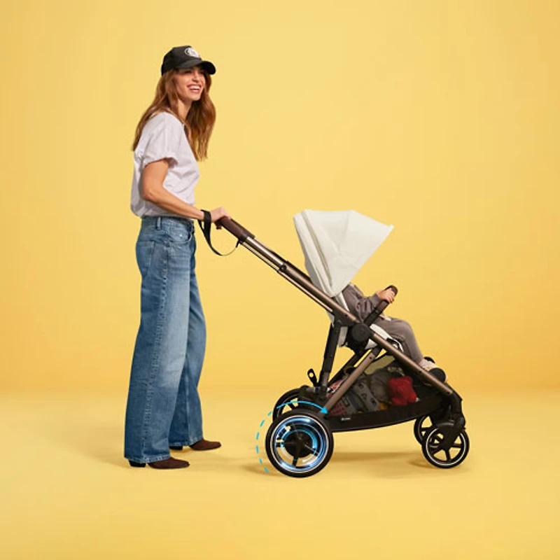 Cybex e-Gazelle S Electric Convertible Stroller - Moon Black