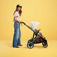 Cybex e-Gazelle S Electric Convertible Stroller - Moon Black