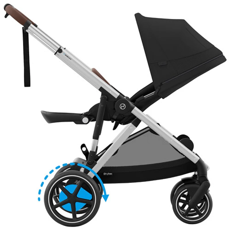 Cybex e-Gazelle S Electric Convertible Stroller - Moon Black