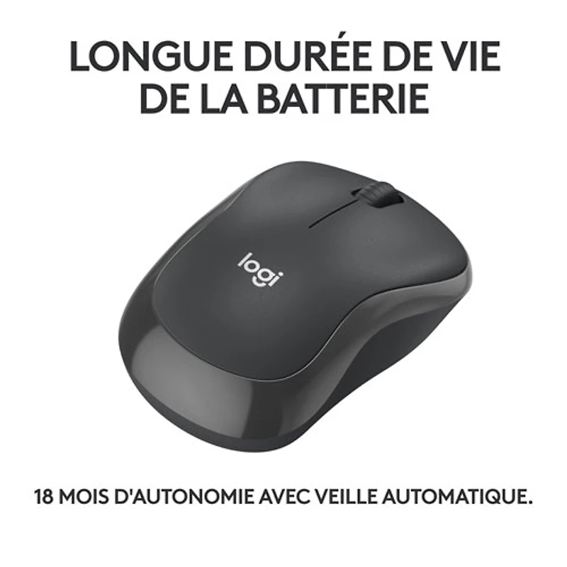 Logitech M240 Silent 4000 DPI Bluetooth Optical Mouse - Graphite