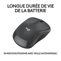 Logitech M240 Silent 4000 DPI Bluetooth Optical Mouse - Graphite