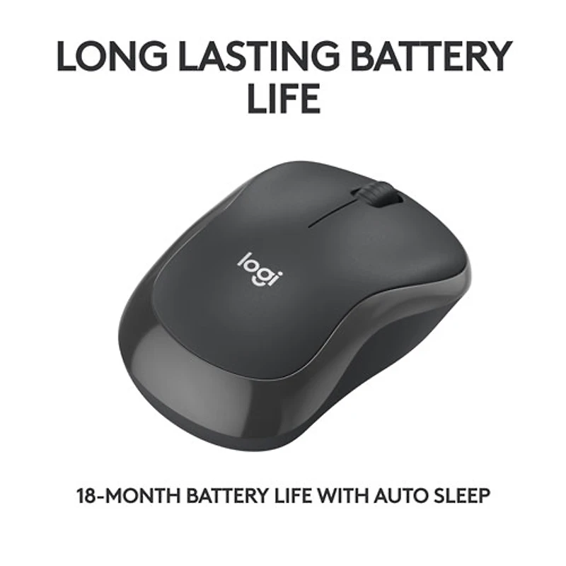 Souris optique Bluetooth de 4000 ppp M240 Silent de Logitech - Graphite