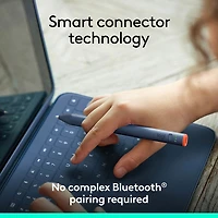 Logitech Rugged Combo 4 Keyboard Case for iPad 10th Gen with Smart Connector - Blue