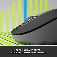 Souris sans fil précise Bluetooth 4000 ppp Signature M650 L for Business de Logitech pour mains de moyenne à grande taille - Graphite