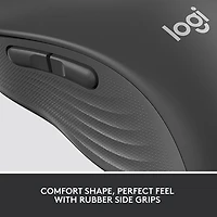 Souris sans fil précise Bluetooth 4000 ppp Signature M650 L for Business de Logitech pour mains de moyenne à grande taille - Graphite