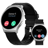 Montre intelligente Moto Watch 120 de 45mm de Motorola avec moniteur de fréquence cardiaque - Argenté/Noir