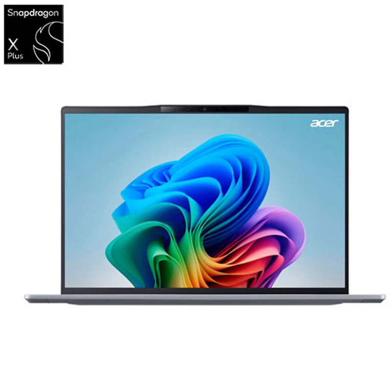 Portable 14,5 po Swift Go 14 d'Acer - Gris acier (Snapdragon X Plus Qualcomm/carte graphique Qualcomm Adreno/RAM 16 Go/SSD 512 Go/Win 11)