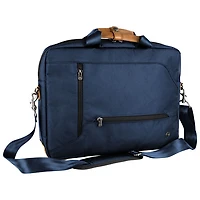 Sac en tissu recyclé Annex Messenger de PKG pour portable de 16 po - Bleu marine