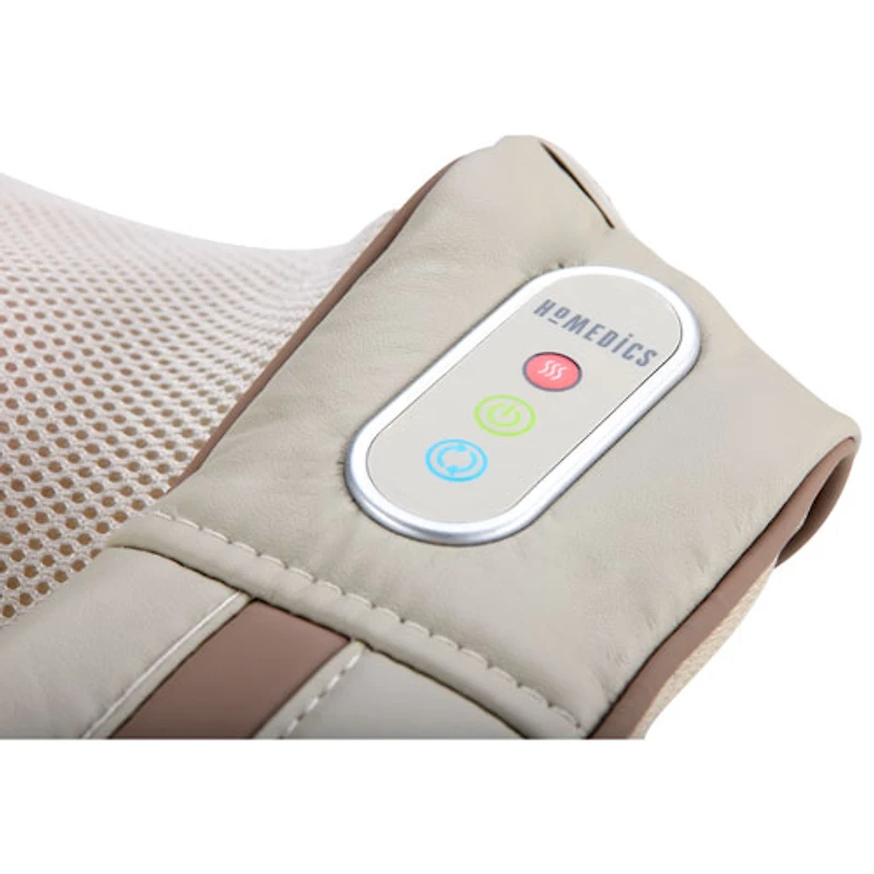 HoMedics Quad Action Shiatsu Kneading Neck & Shoulder Massager With Heat (NMS-620H) - Beige