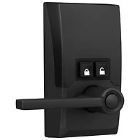 Serrure intelligente Wi-Fi Encode Latitude de Schlage avec poignée à levier - Noir mat