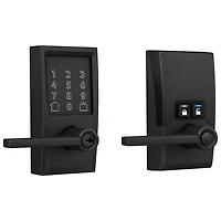 Serrure intelligente Wi-Fi Encode Latitude de Schlage avec poignée à levier - Noir mat