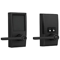 Serrure intelligente Wi-Fi Encode Latitude de Schlage avec poignée à levier - Noir mat