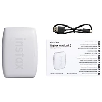 Imprimante Instax Mini Link 3 de Fujifilm pour téléphone intelligent - Blanc argile