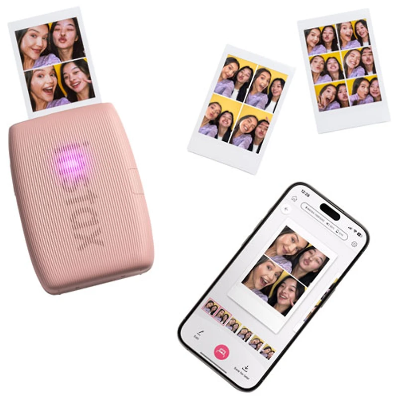 Imprimante Instax Mini Link 3 de Fujifilm pour téléphone intelligent - Rose poudre
