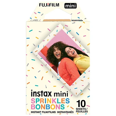 Film instantané Instax Mini de Fujifilm - 10 feuilles - Bonbons