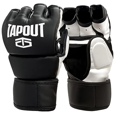 Gants d'arts martiaux mixtes de 12 oz de Tapout - Noir