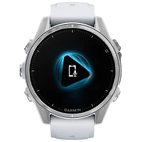 Garmin fēnix 8 43mm AMOLED Bluetooth Multisport Smartwatch - Whitestone/Silver